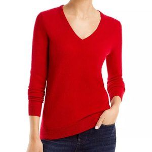 New With Tags Bloomingdale's Cashmere V-Neck Sweater Size Medium